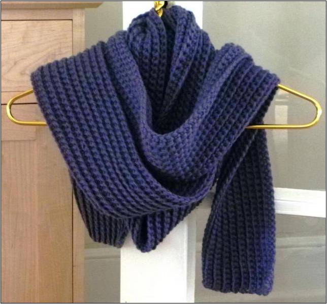Chunky Ribbed Infinity Scarf Crochet Pattern